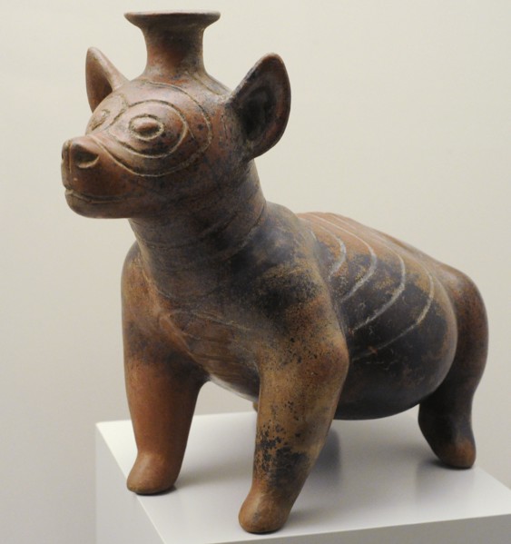 Dog shaped vessel