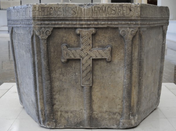 Baptismal font from the time of the Croatian duke Viseslav ,