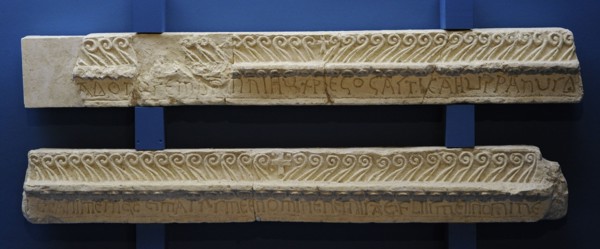 Architraves of the chancel screen from the church of the Holy Saviour in Cetina near Vrlika, 9th century