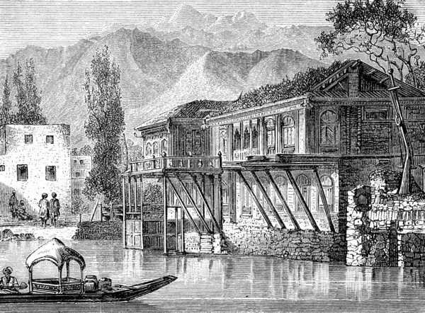 View of a village in Kashmir