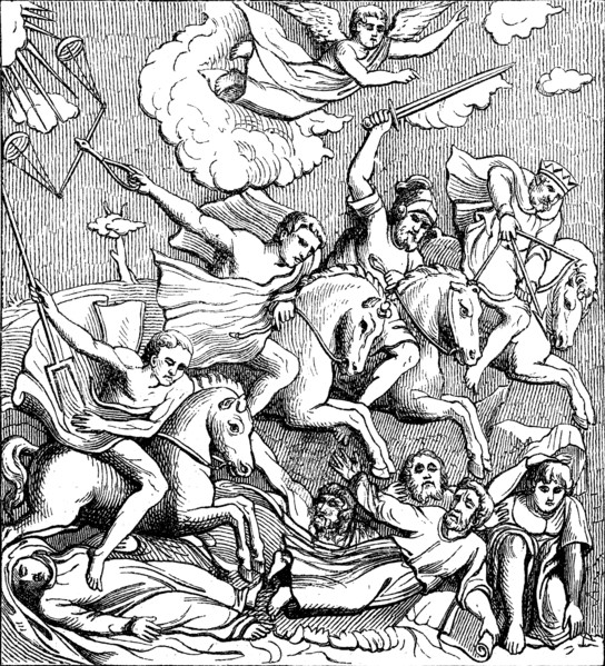 Four Horsemen of the Apocalypse are figures in Christian faith