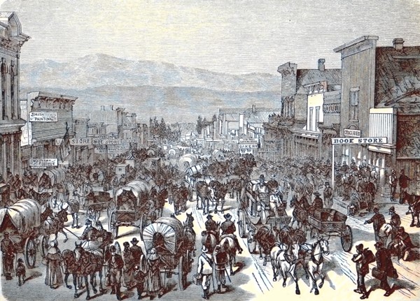 The mining town of Leadville