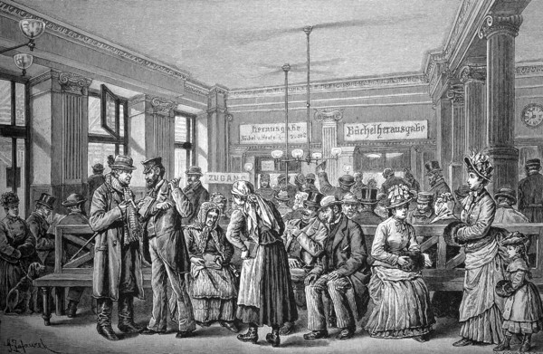 At the Savings Bank in Vienna