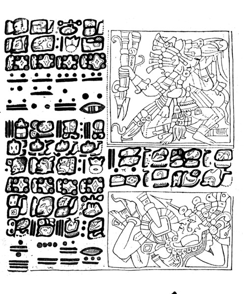 Remains of a Mexican manuscript from prehistoric times  /  Reste einer mexikanischen Handschrift aus der Vorzeit