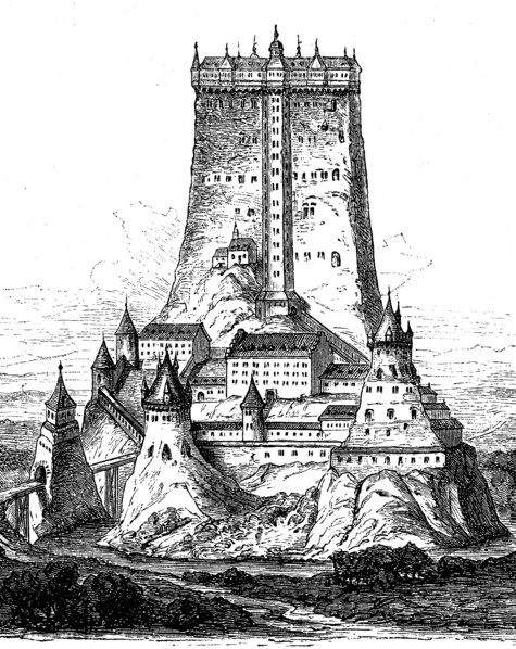 Fleckenstein Castle in Alsace