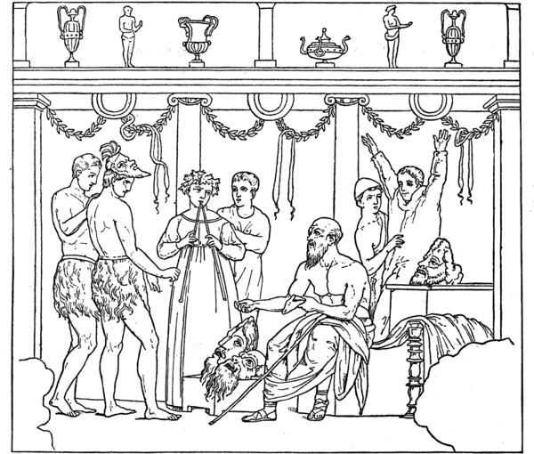 The development of the dramatic seal practicing a Satyrnchores