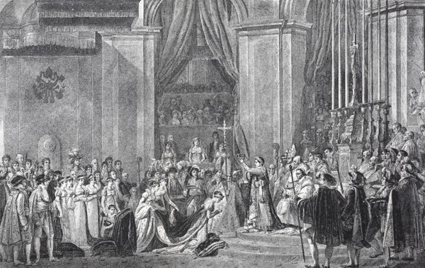 The Coronation of Napoleon and Josephine in Notre Dame in Paris on 2 December 1804 France