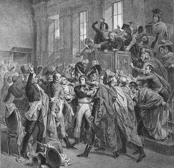 Napoleon in the Council of Five Hundred on 10 November 1799