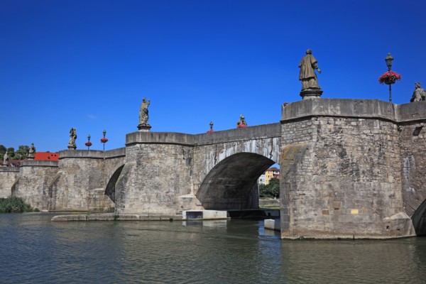 The old bridge crossing river Main