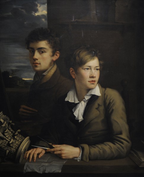 Self-portrait with Johann Peter Weyer