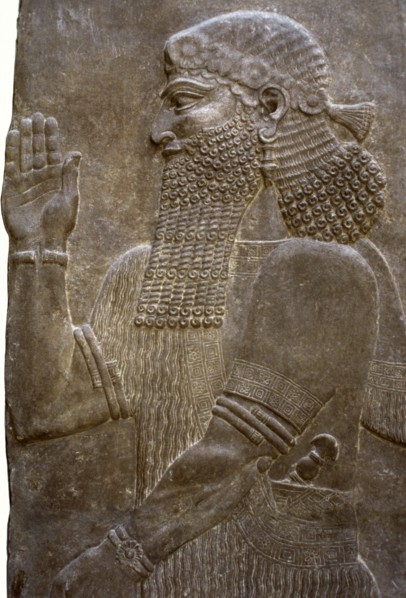Relief depicting a nobleman or a member of the royal guard