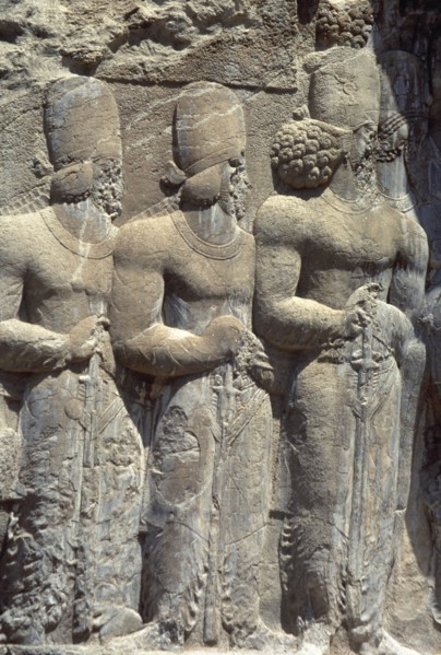 Sassanians. Relief of Shapur's Parade