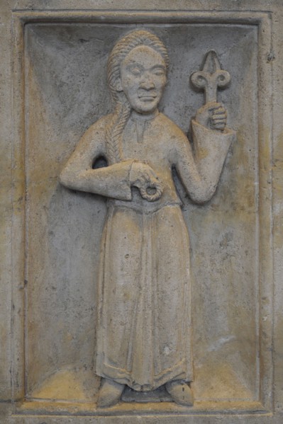Zodiac sign of Virgo from the former Benedictine abbey in Brauweiler.