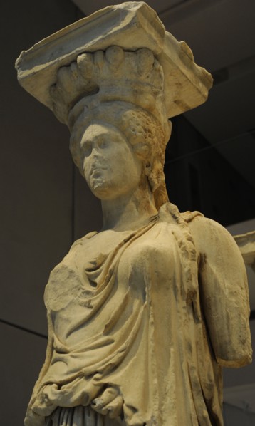 The Caryatid Porch of the Erechtheion.