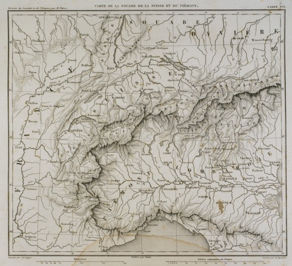 Napoleonic map of Swabia.