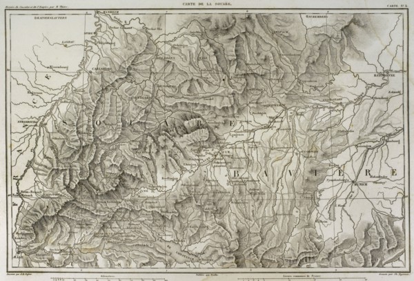 Napoleonic map of Swabia.