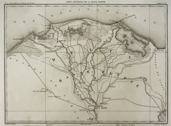Napoleonic map of Lower Egypt.