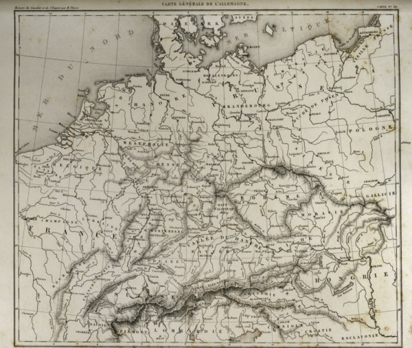 Napoleonic map of Germany.