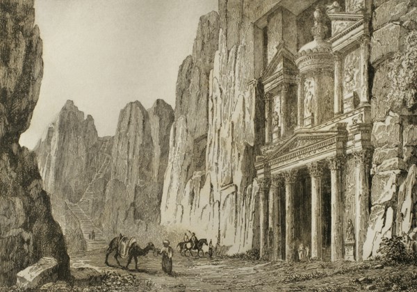 Petra. View of Al-Khazneh.