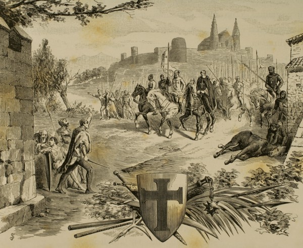 Religious wars between the West and the East led by the Pope. Christian soldiers against infidels.