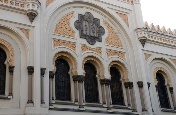 Spanish Synagogue, built in Moorish Revival style.