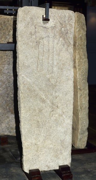 Sepulchral tombstone of the guild of the butchers.