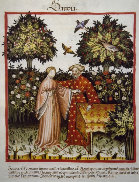 Noble couple in the countryside.