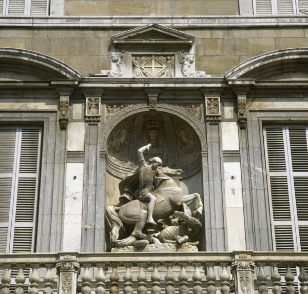 Sculpture of St. George.