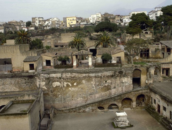 Ruins of the ancient Roman city of Herculaneum.