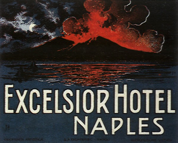 Luggage Label from Naples, Italy