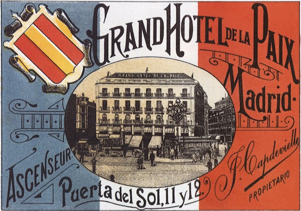 Luggage Label from Madrid