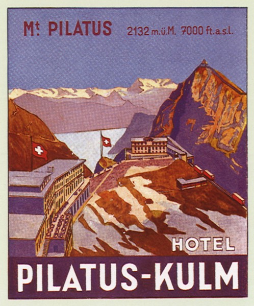Luggage Label from Switzerland