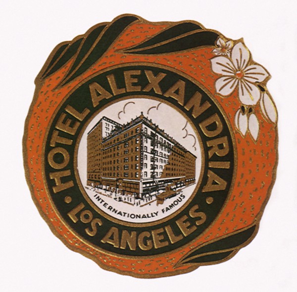 Luggage Label from Los Angeles