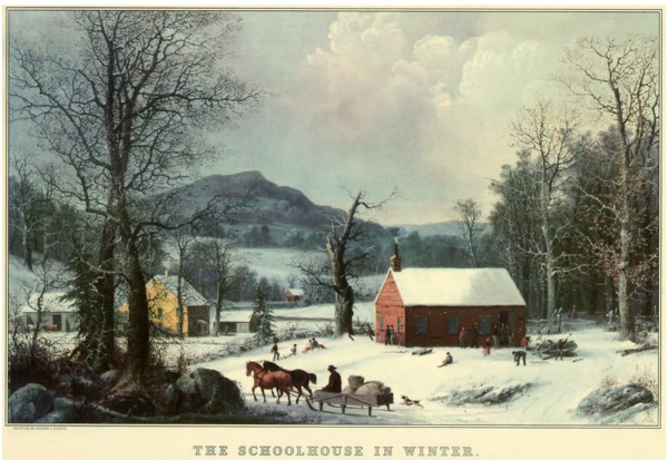 Winter Schoolhouse