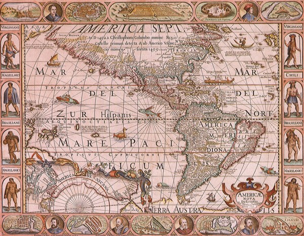 Map of New World 1652