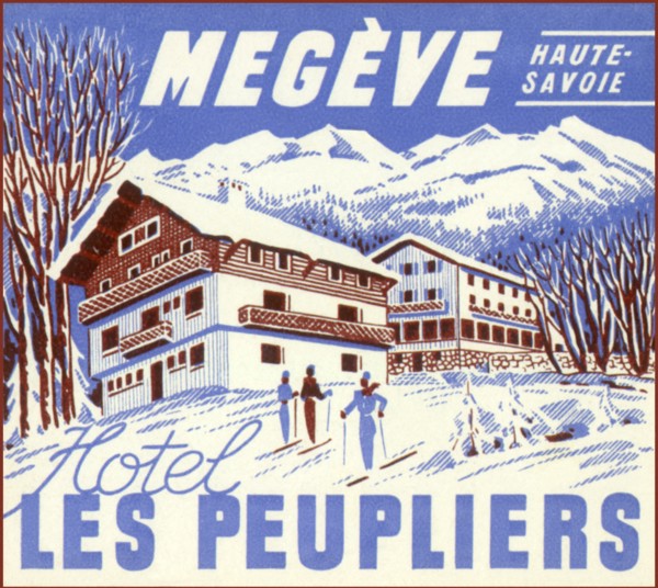 Skiers by Ski Lodge