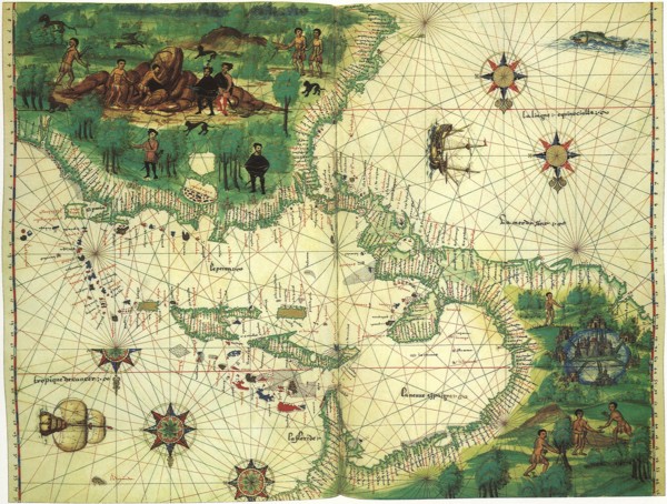 Map of Mexico et al 1547