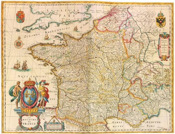 Map of France 1631