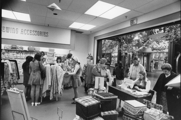 Shopping at Sewing Center