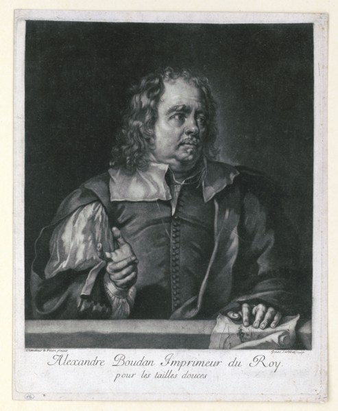 Alexandre Boudan imprimeur du roy, pour les tailles douces / French printer and engraver in 17th century (created circa 1695-1701) .