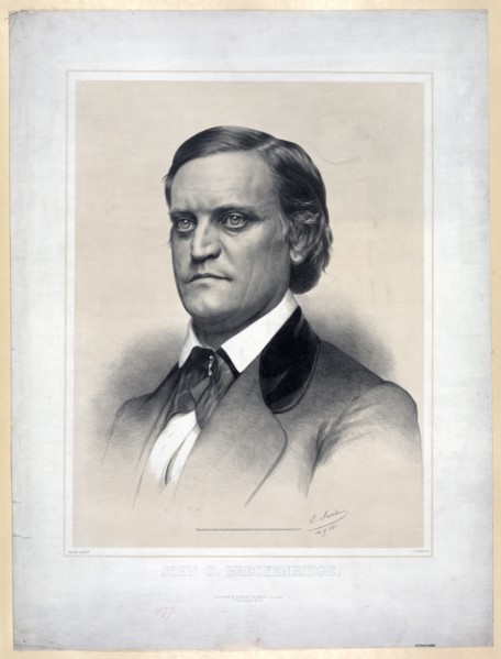 John C. Breckenridge print circa 1860 .