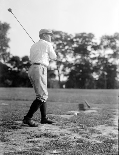 Vintage Golf Photo - Politician playing golf circa 1917.