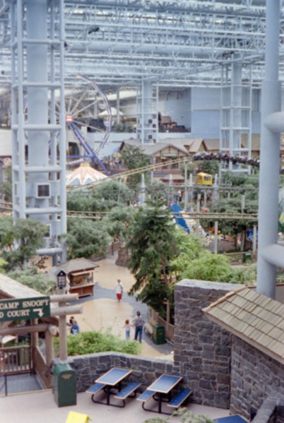 Amusement rides inside the Mall of America in Minnesota circa 1994-1996.