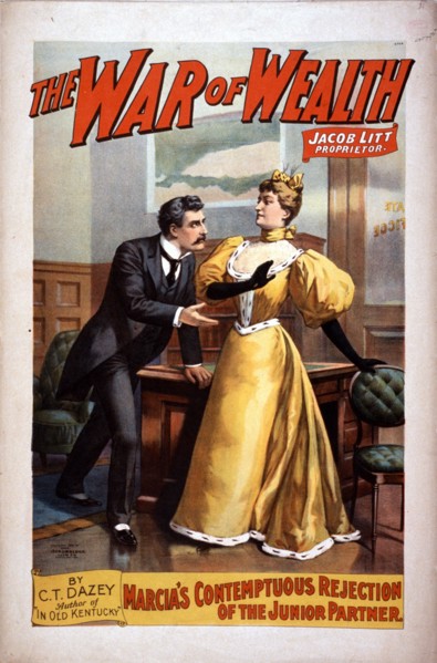 The War of Wealth Poster  circa 1895.