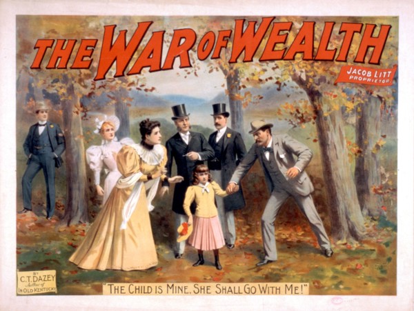 The War of Wealth Poster  circa 1895.