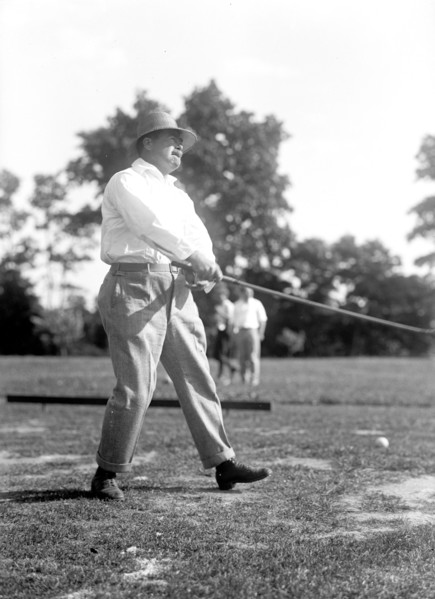 Vintage Golf Photo - Politician playing golf circa 1917.