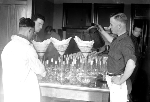 U.S. Army Medical School - Typhoid Vaccine circa 1917.