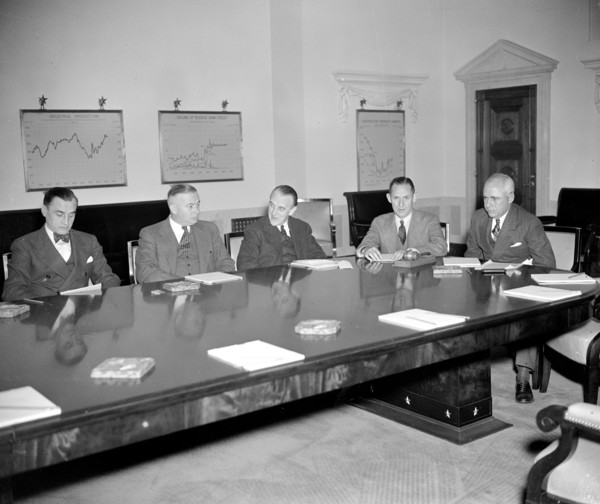 Some members of the Federal Reserve Board circa 1937.