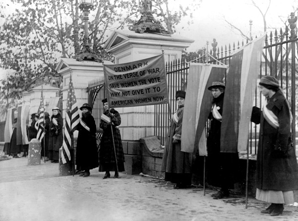 Woman Suffrage Movement -  Woman suffrage picket parade Washington D.C. circa 1917.