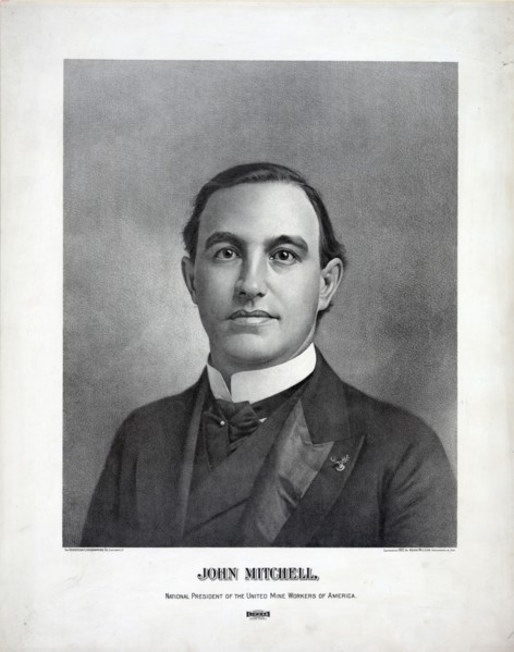 John Mitchell, national president of the United Mine Workers of America circa 1902.